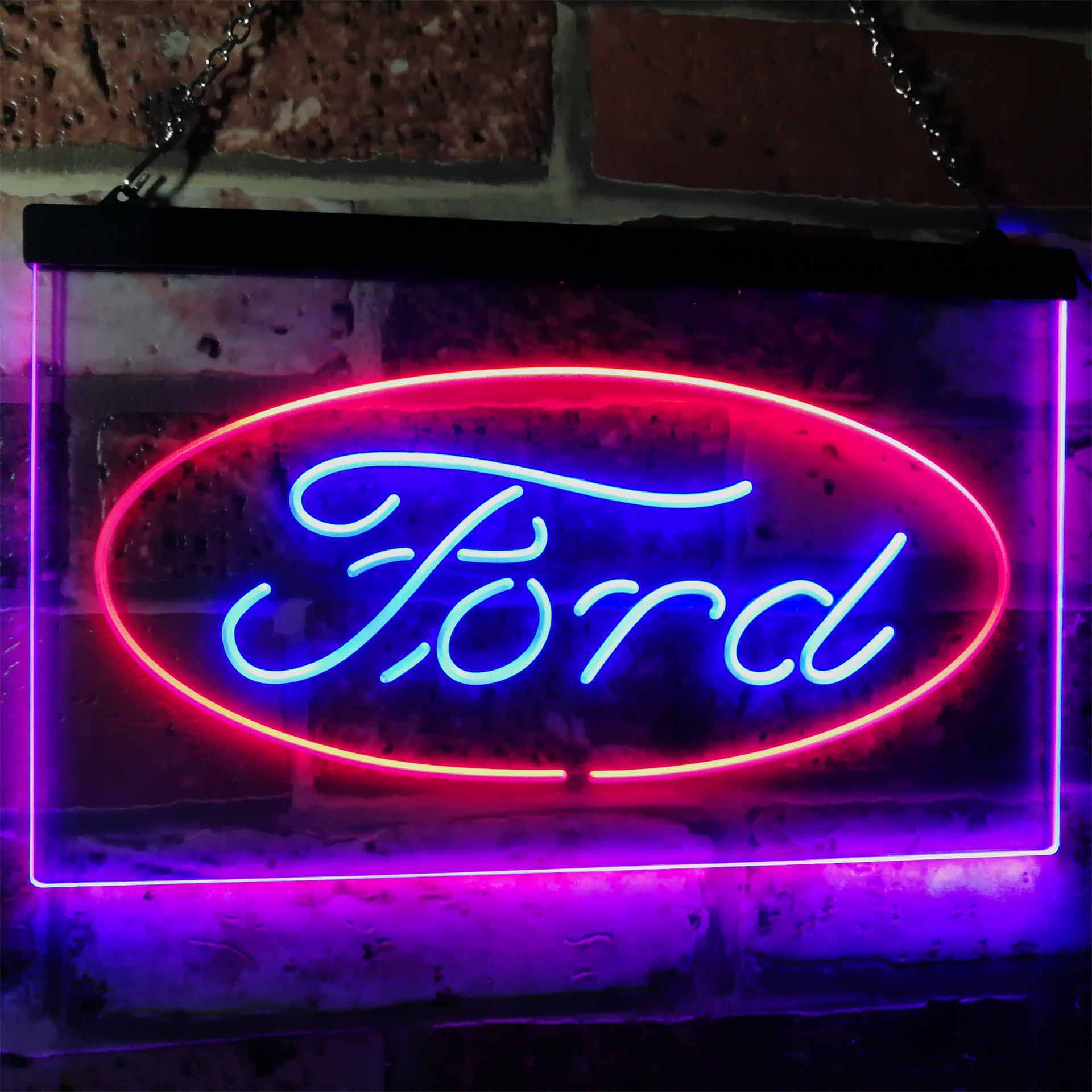 Ford 2 Dual LED Neon Light Sign